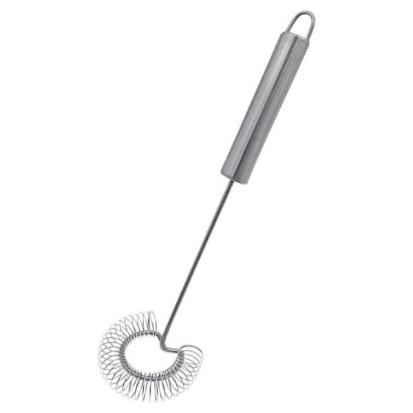 Stainless Steel Small Egg Frother Helix Coil Whisk Kitchen Utensil Lightweight Dishwasher Safe Mixer
