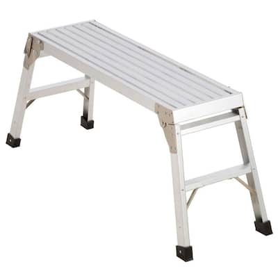 39-1/2 in. x 12 in. x 20-9/16 in. Aluminum Work Platform with 225 lb. Load Capacity