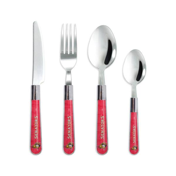 sportsvault NHL 16-Piece Ottawa Senators Flatware Set (Service for 4)