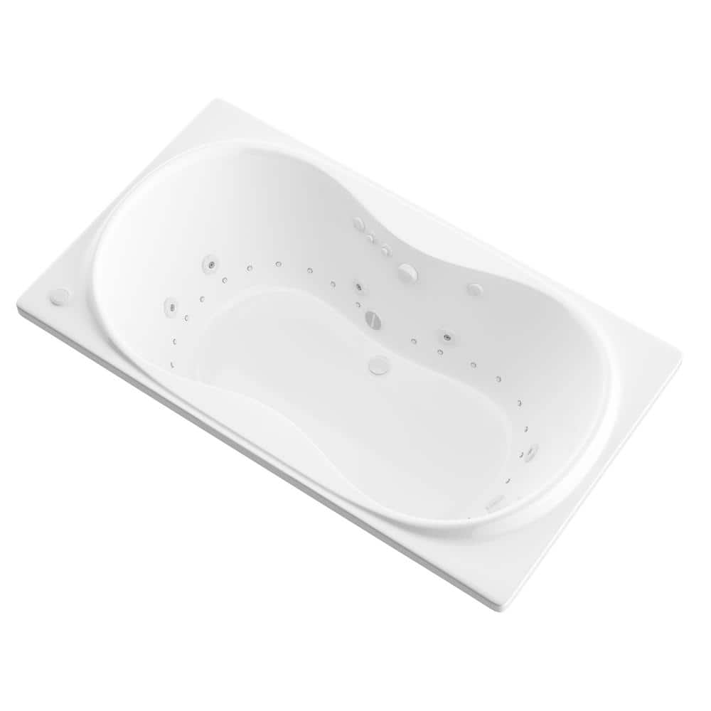 Star 6 ft. Rectangular Drop-in Whirlpool and Air Bath Tub in White price history on PriceWatchPro