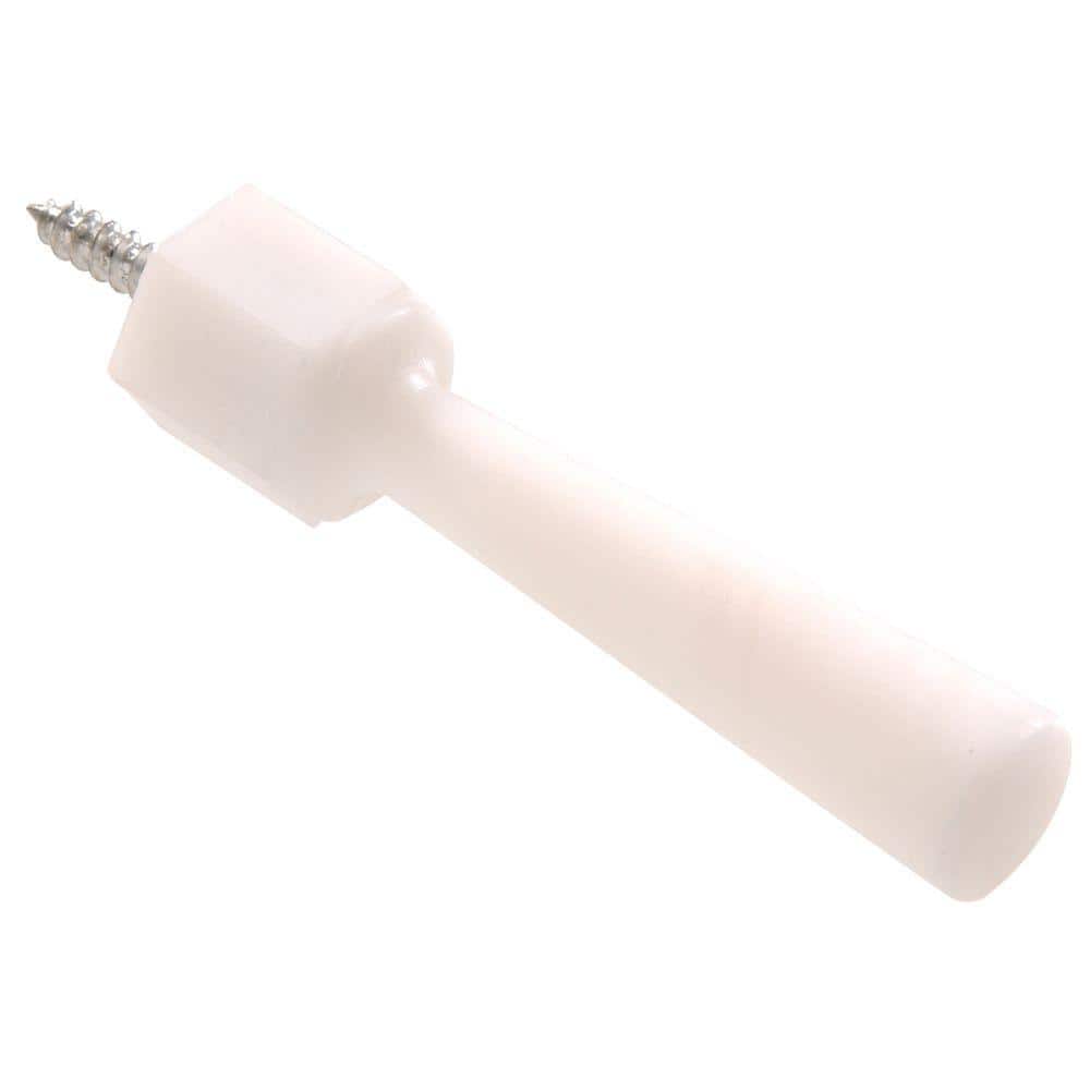 Hardware Essentials White Plastic Door Stop (5Pack) 852927.0 The