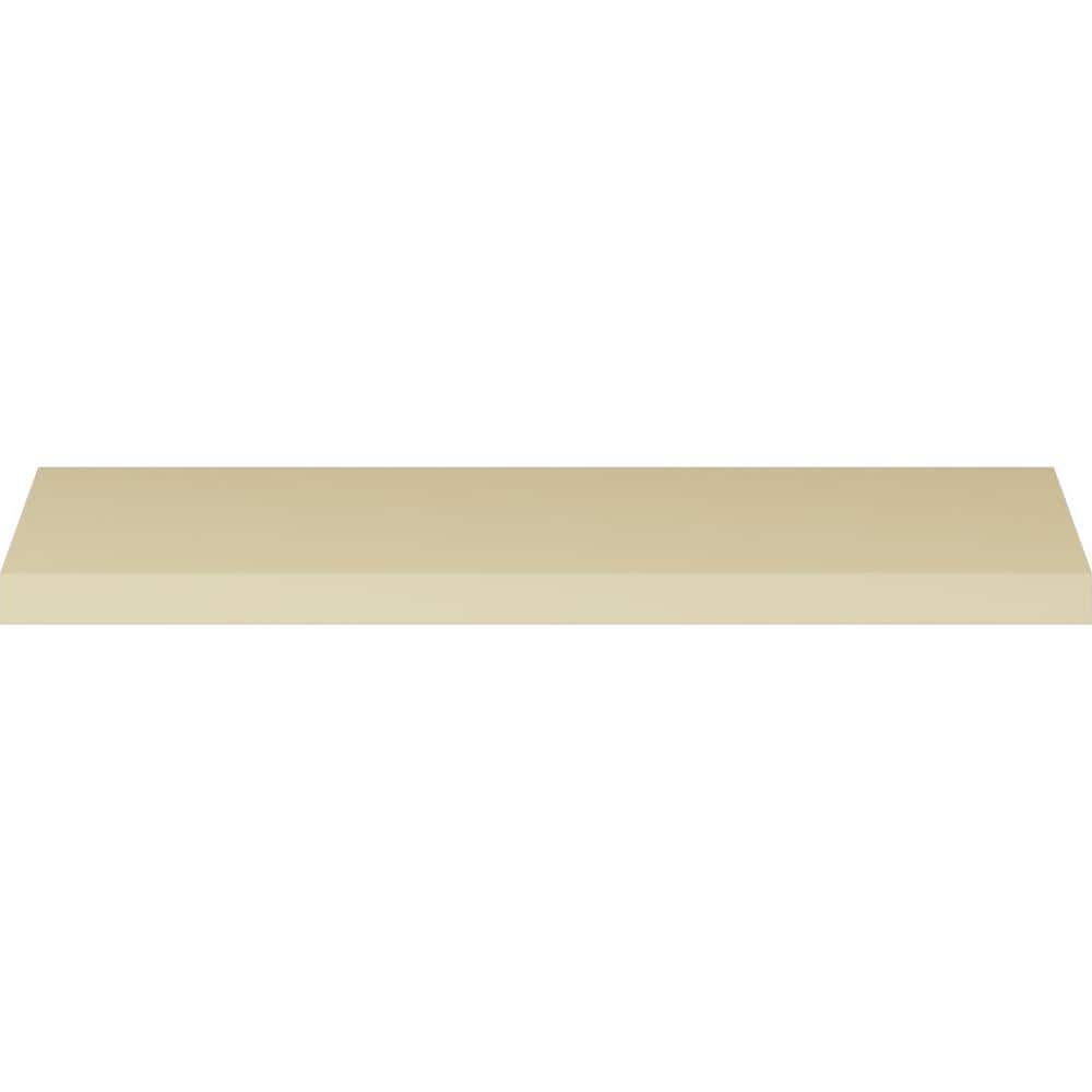 Primed White Geometric Crown Moulding Sample, 12" Length