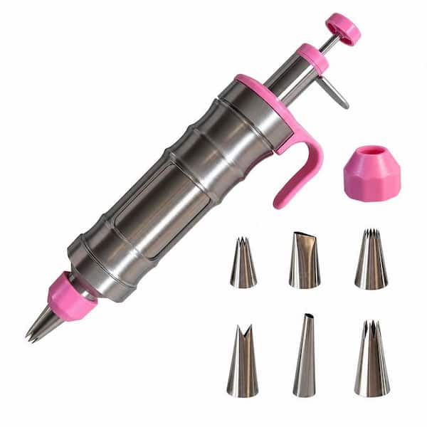 Dessert Decorating Piping Syringe Set, Cake Decorating Tool Cookie Gun Press, Icing Decoration Gun, Frosting Piping Kit