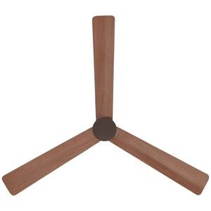 Simple 52 in. Indoor/Outdoor Oil Rubbed Bronze Ceiling Fan with Remote Control