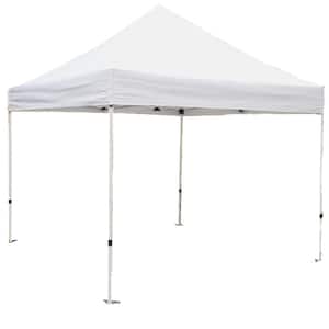 Athena 10 ft. x 10 ft. White Cover White Frame Instant Pop Up Tent