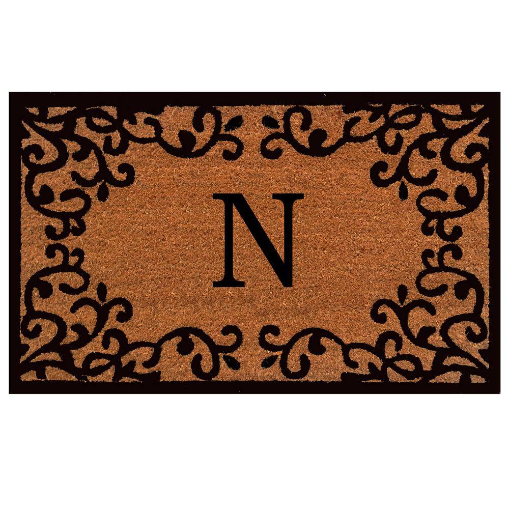Chateaux Monogram Door Mat 24 in. x 36 in. (Letter N) price history on PriceWatchPro