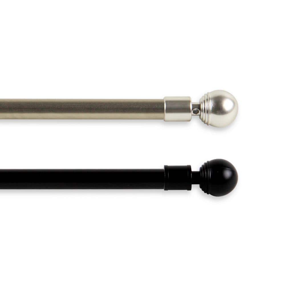 Ball 7/16 in. Cafe Single Curtain Rod 28-48 in. - Black price history on PriceWatchPro