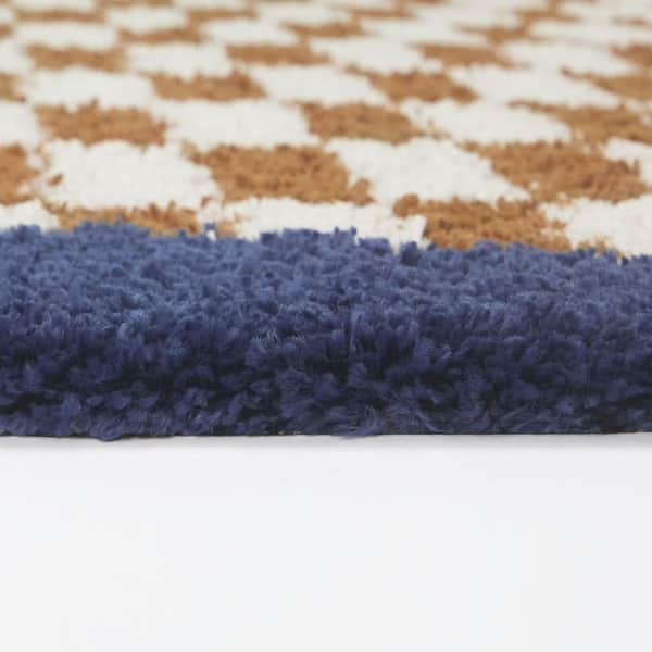 5 ft. x 7 ft. Rust/Navy Candelaria Area Rug