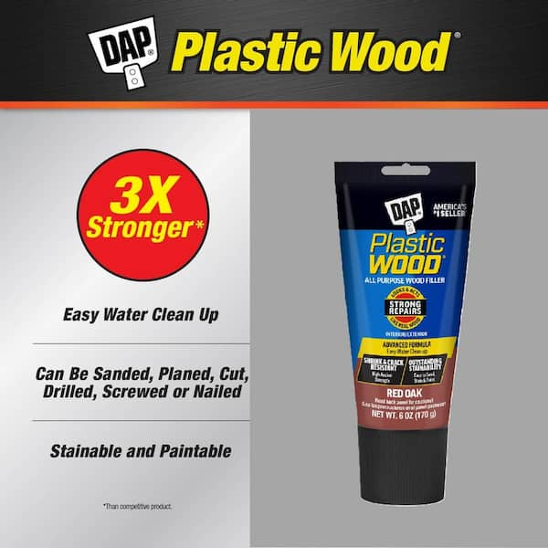 Plastic Wood 6 oz. Red Oak Latex Wood Filler (6-Pack)