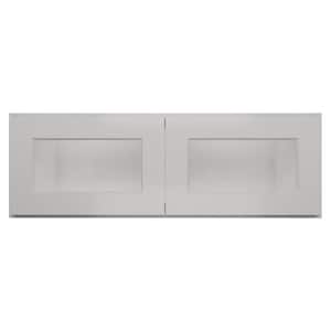 36 in. W x 12 in. D x 12 in. H in Shaker Dove Ready to Assemble Wall Kitchen Cabinet with No Glasses