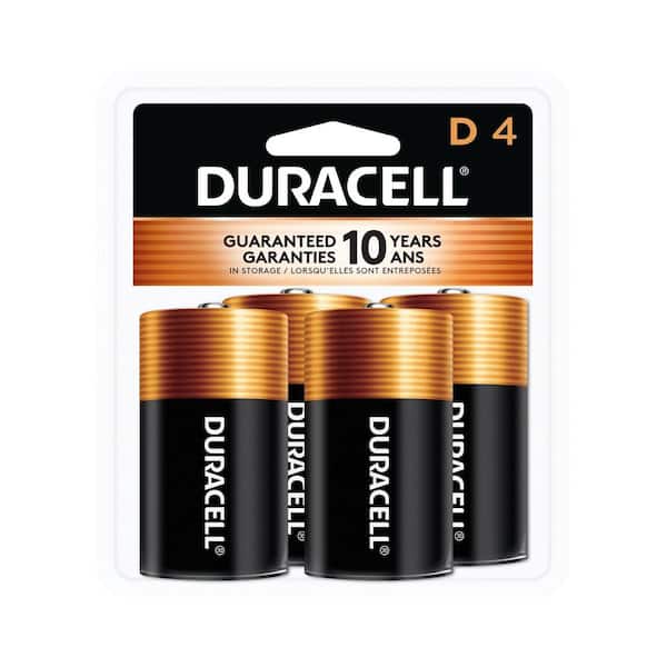 Duracell Duracell Coppertop D Cell Batteries, 4-count Pack, Long-lasting Power, All-Purpose Alkaline Battery for your Devices