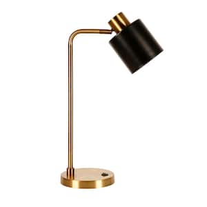 Thew 20-3/4 in. Table Lamp in Brass