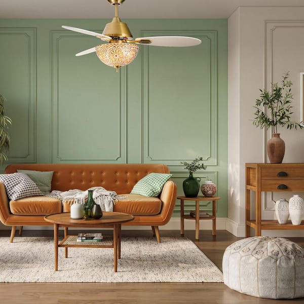 ReFa - Riko River of Goods Rory 42 in. 2-Light Indoor Gold Ceiling Fan