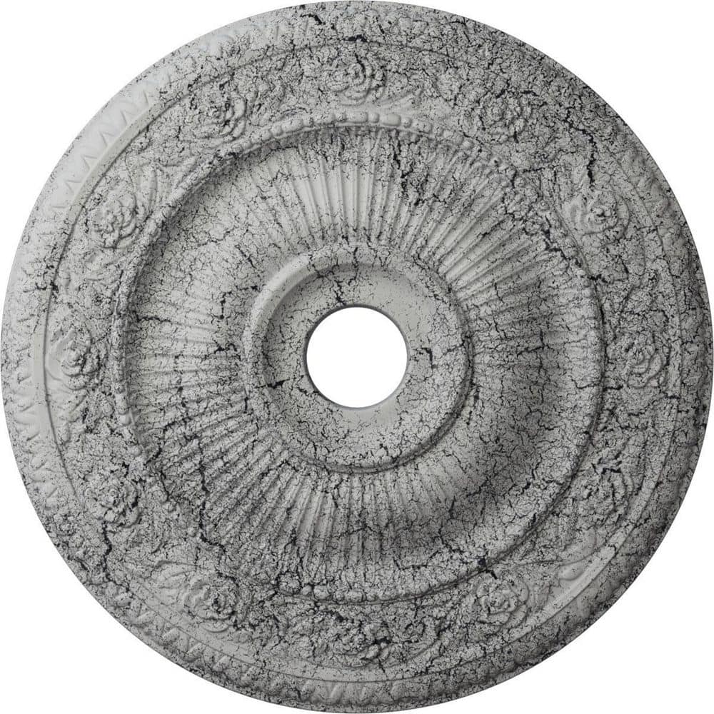 2 in. x 24-1/4 in. x 24-1/4 in. Polyurethane Logan Ceiling Medallion, Ultra Pure White Crackle price history on PriceWatchPro