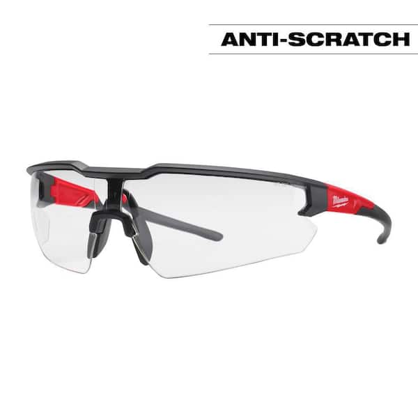 Milwaukee Clear Safety Glasses Anti-Scratch Lenses