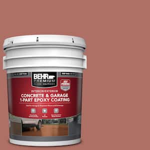 5 gal. #PFC-01 New England Brick Self-Priming 1-Part Epoxy Satin Interior/Exterior Concrete and Garage Floor Paint