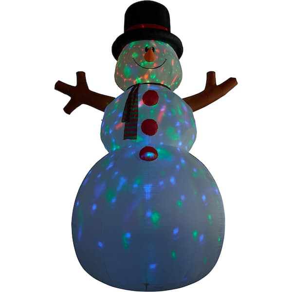 Fraser Hill Farm 20 ft. Jolly Snowman Christmas Inflatable with