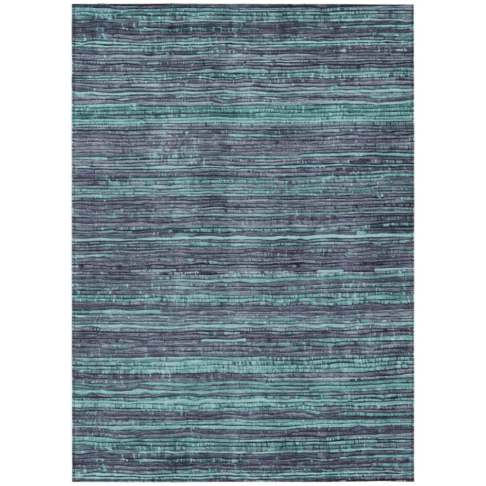 Chantille Machine Washable Indoor/Outdoor Abstract ACN1846 Teal 3 ft. x 5 ft. Accent Rug price history on PriceWatchPro