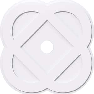 1 in. P X 14-1/4 in. C X 36 in. OD X 5 in. ID Charlotte Architectural Grade PVC Contemporary Ceiling Medallion