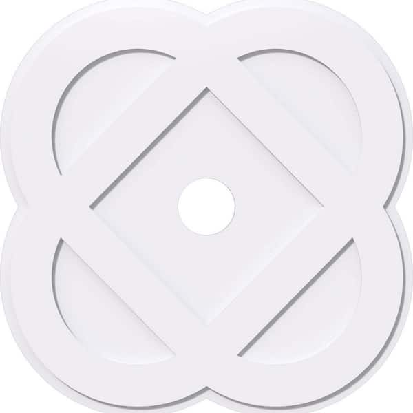 Ekena Millwork 1 in. P X 14-1/4 in. C X 36 in. OD X 5 in. ID Charlotte Architectural Grade PVC Contemporary Ceiling Medallion