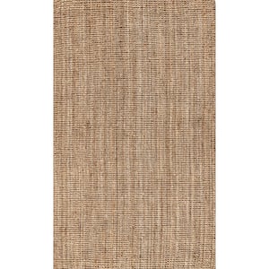 Pata Hand Woven Chunky Jute Natural 10 ft. x 13 ft. Area Rug