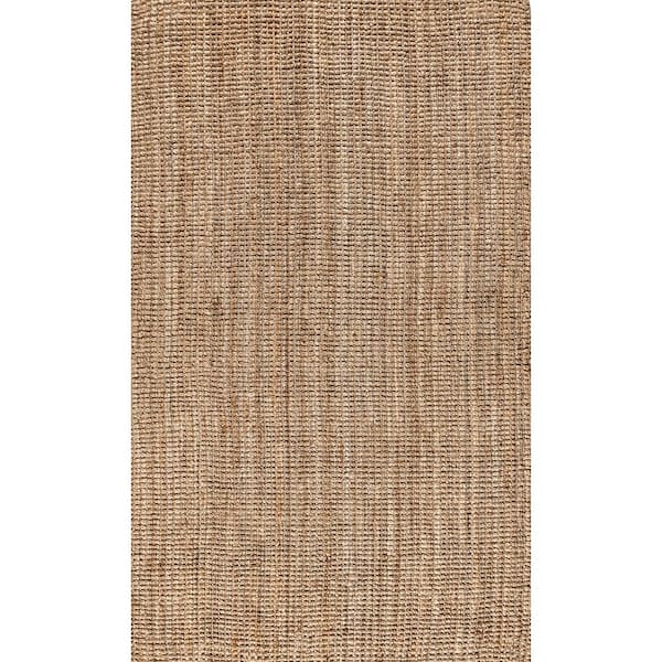 Pata Hand Woven Chunky Jute Natural 12 ft. x 18 ft. Area Rug
