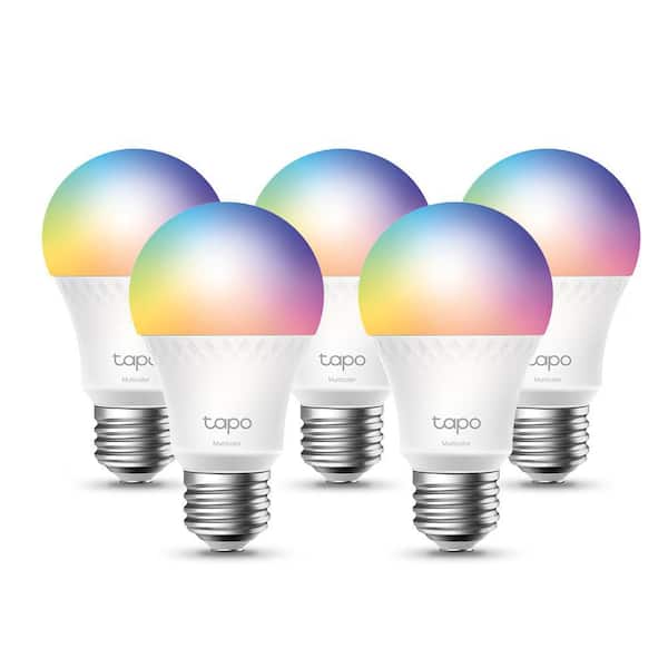Smart WiFi Light Bulb, 1100 Lumens, 16M Colors RGBW LED Bulb, Tunable White, Compatible w/ Alexa and Google Home, 5-Pack