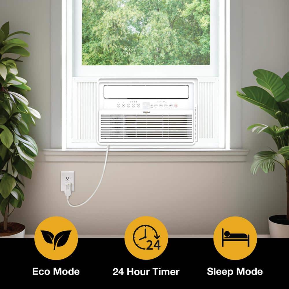 10,000 BTU White Window Inverter Air Conditioner with Remote Control