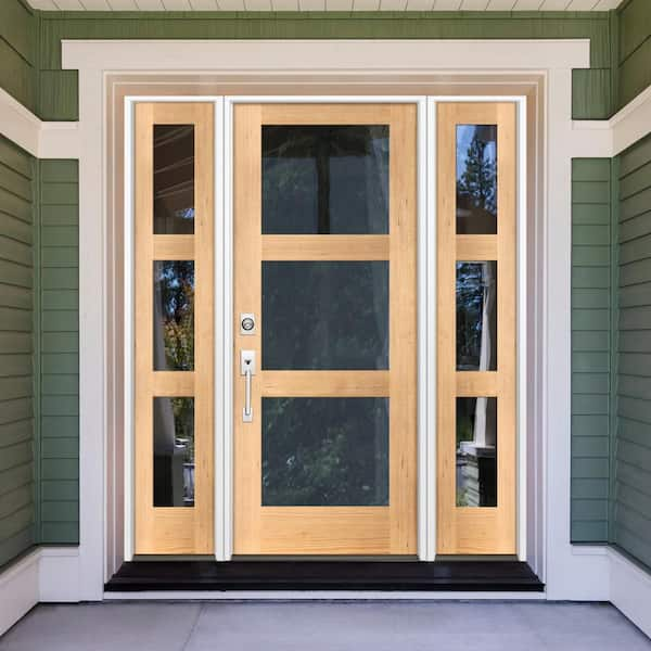 Krosswood Doors 64 in. x 80 in. Modern Hemlock Right-Hand/Inswing