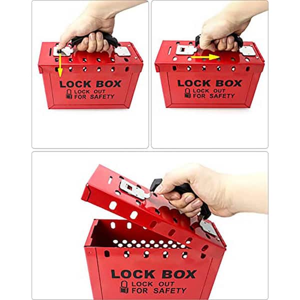 Lockout Tagout Box Lockout Tagout Lock Box Kit With 10 Safety Padlocks ...