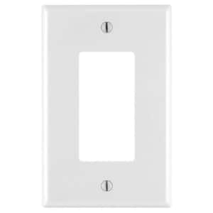 Decora 1-Gang Midway Nylon Wall Plate - White, 4-Pack, White