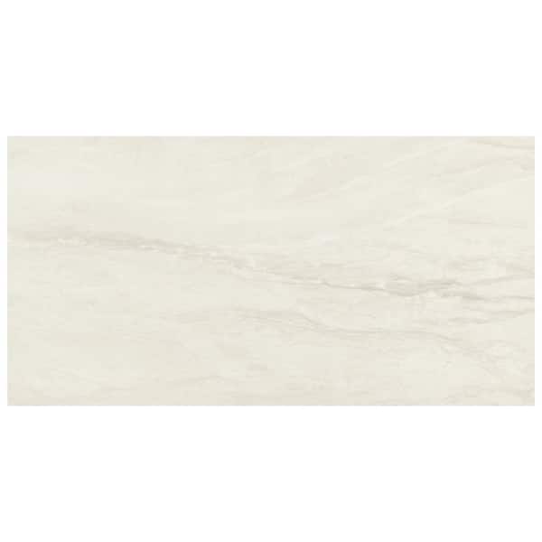 MSI Alexandra White 12 in. x 24 in. Matte Porcelain Marble Look