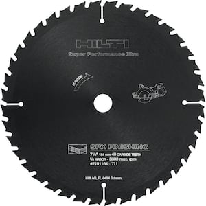 7-1/4 in. 40-Teeth Carbide Tipped SPX Fine Finishing Circular Saw Blade (15-Pieces)