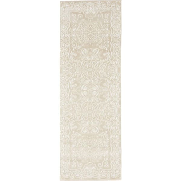 Unique Loom Rushmore Adams Snow White 2' 0 x 6' 0 Runner Rug