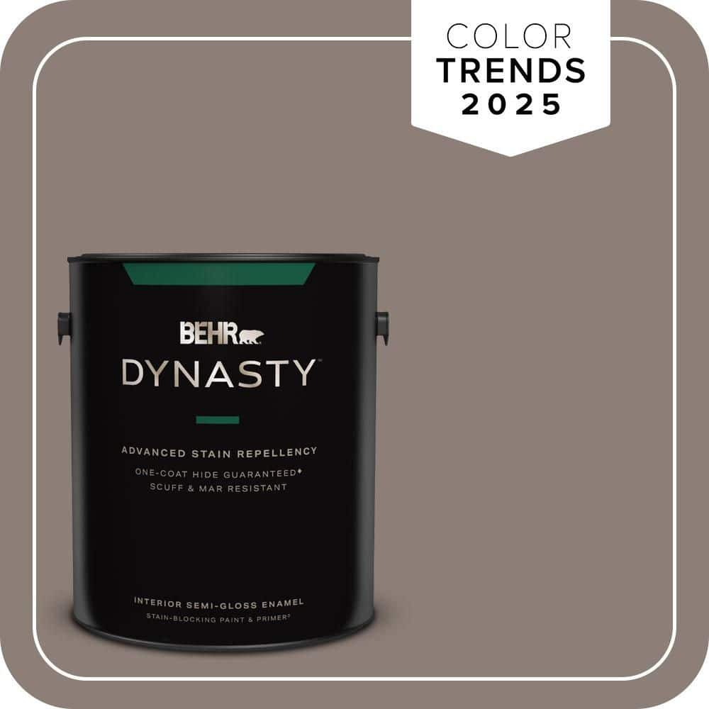 1 gal. #HDC-NT-27B Wild Truffle One-Coat Hide Semi-Gloss Enamel Interior Stain-Blocking Paint & Primer price history on PriceWatchPro