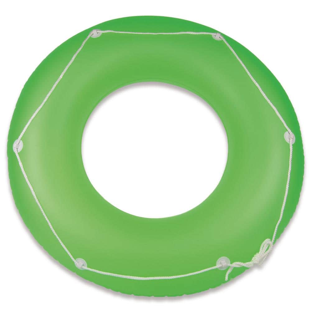 Poolmaster Green Neon Frost Swimming Pool Float Tube 01423 - The Home Depot