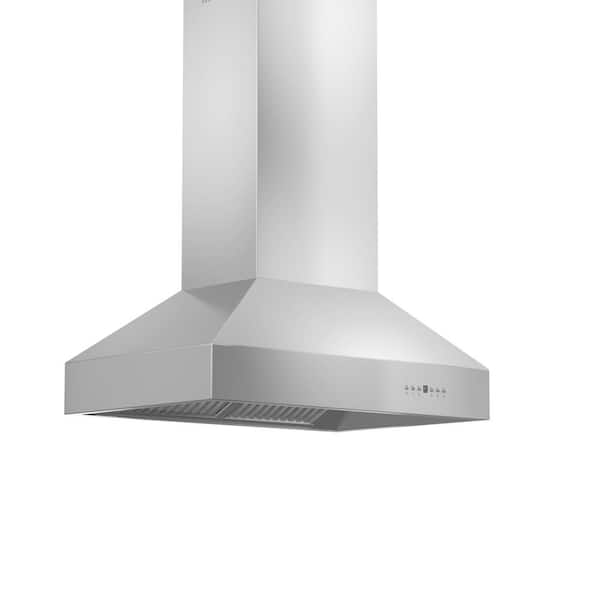 ZLINE Kitchen and Bath 36 in. 700 CFM Ducted Island Mount Range Hood in Outdoor Approved Stainless Steel