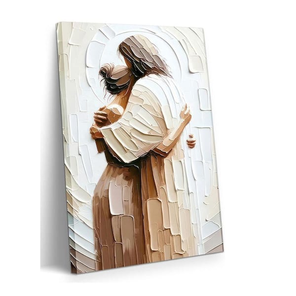 Unbranded 12 in. x 16 in. Framed Christian Canvas Wall Art Ideal for Living and Prayer Rooms