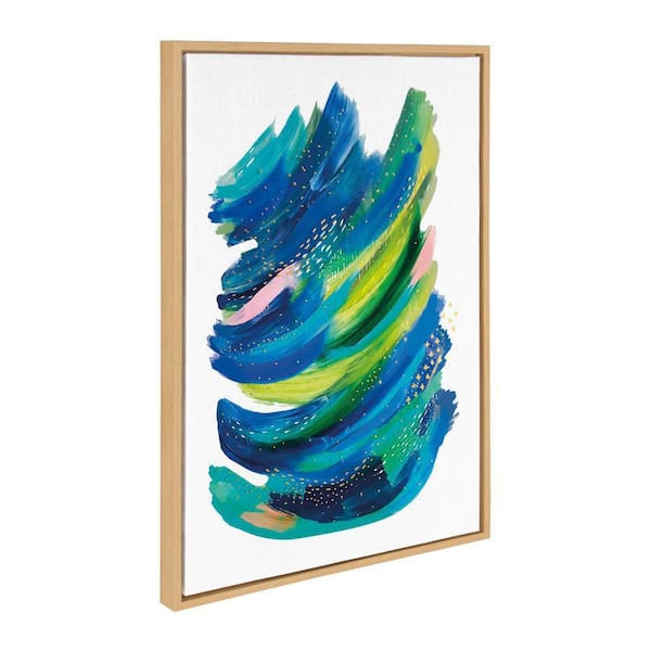 Kate and Laurel Sylvie "Bright Abstract 2" by Jessi Raulet of Ettavee Framed Art Print 23 in. x 33 in.