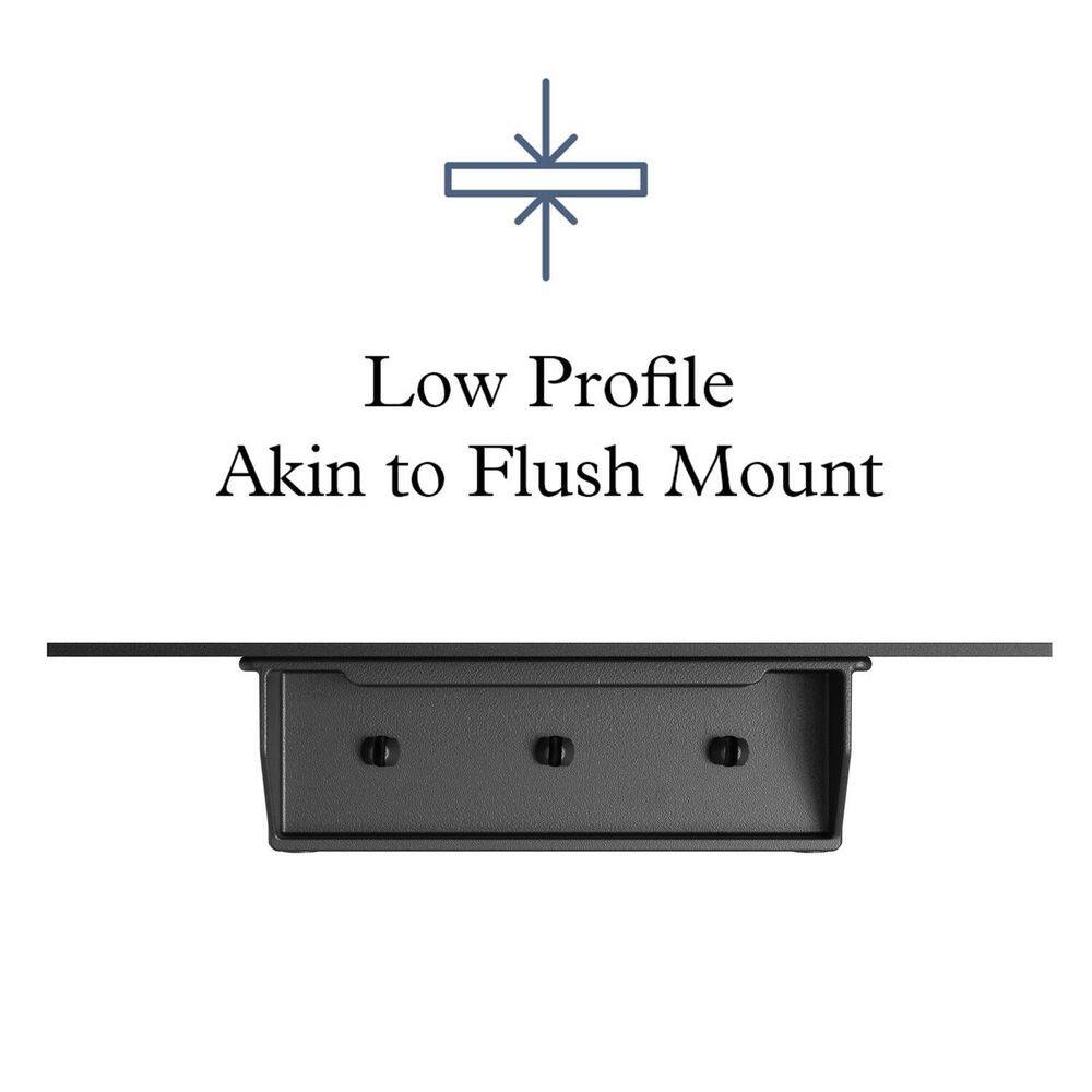 Low-Profile Black Steel Floor Register with Diagonal Pattern