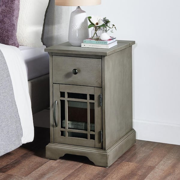 Picket House Furnishings Kian 27 in. H x 18 in. W x 20 in. D Side Table in Grey