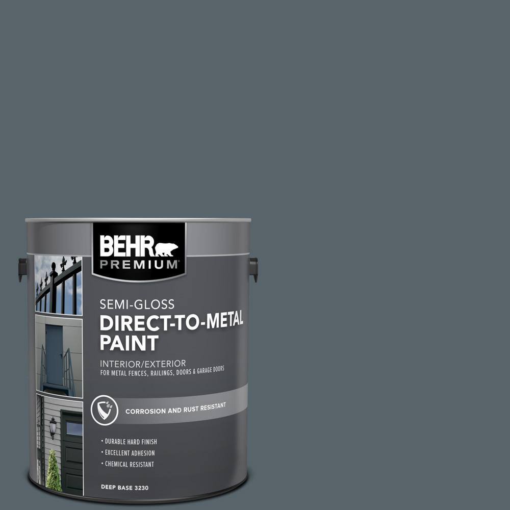 BEHR PREMIUM 1 gal. N4906 Calligraphy SemiGloss Direct to Metal Interior/Exterior Paint