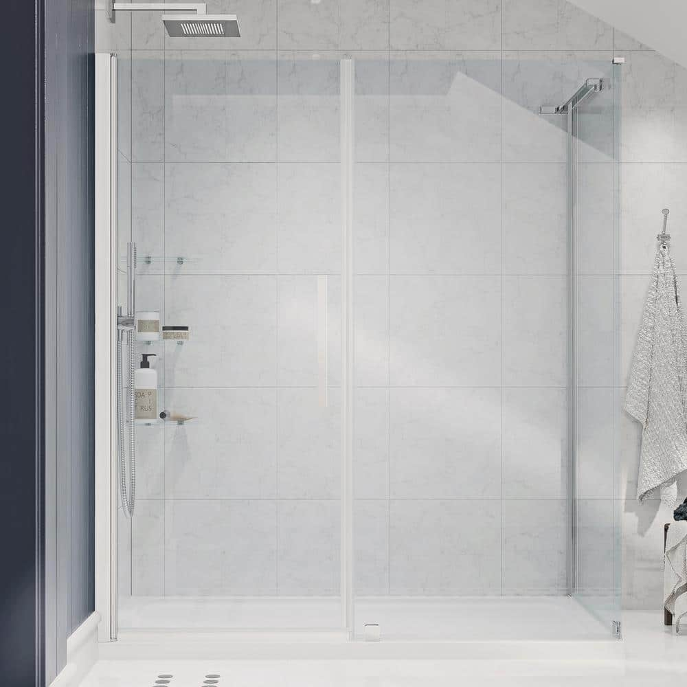 OVE Decors Pasadena 60in. L x 36in. W x 75in. H Corner Shower Kit w ...