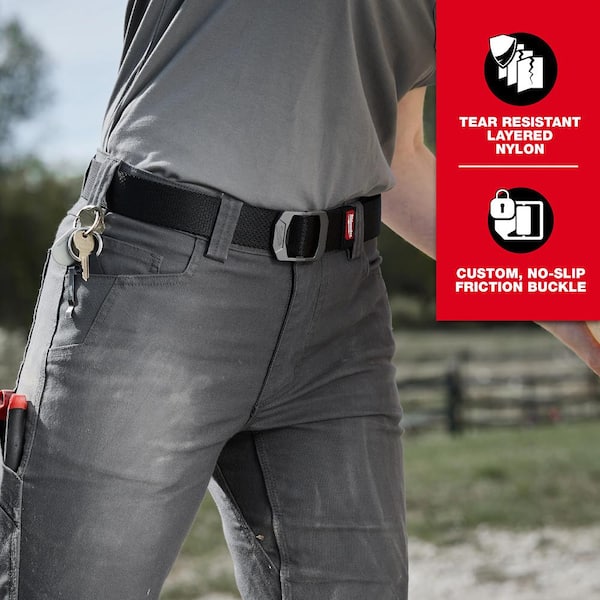 Milwaukee - Large FREEFLEX Nylon Webbing 1.5" Belt