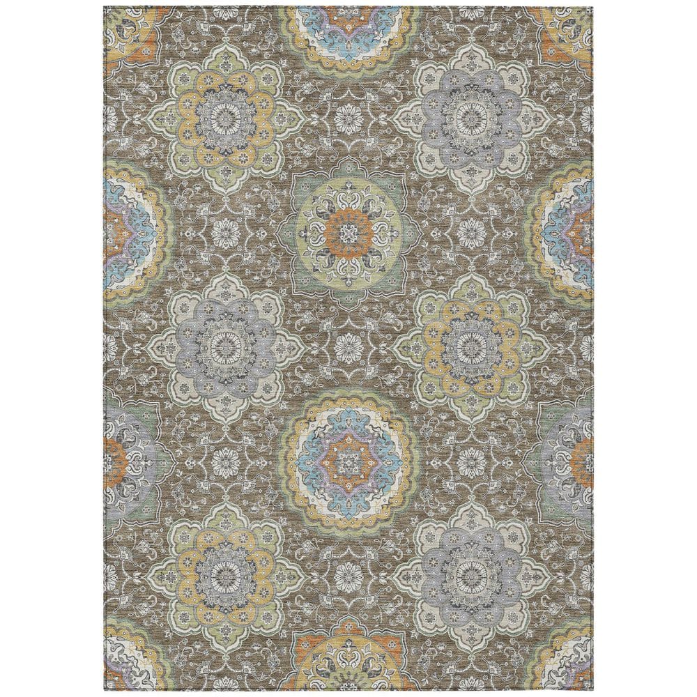 Chantille Machine Washable Indoor/Outdoor Abstract ACN2667 Taupe 5 ft. x 7 ft. 6 in. Area Rug price history on PriceWatchPro