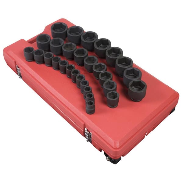 SUNEX TOOLS 3/4 in. Drive Sae Impact Socket Set(29-Piece)