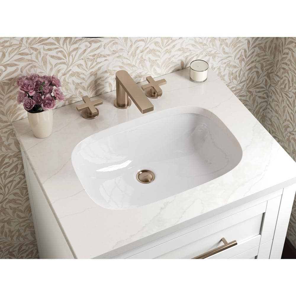 Hadron 24 Inch White Quartz Top Bathroom Vanity Set