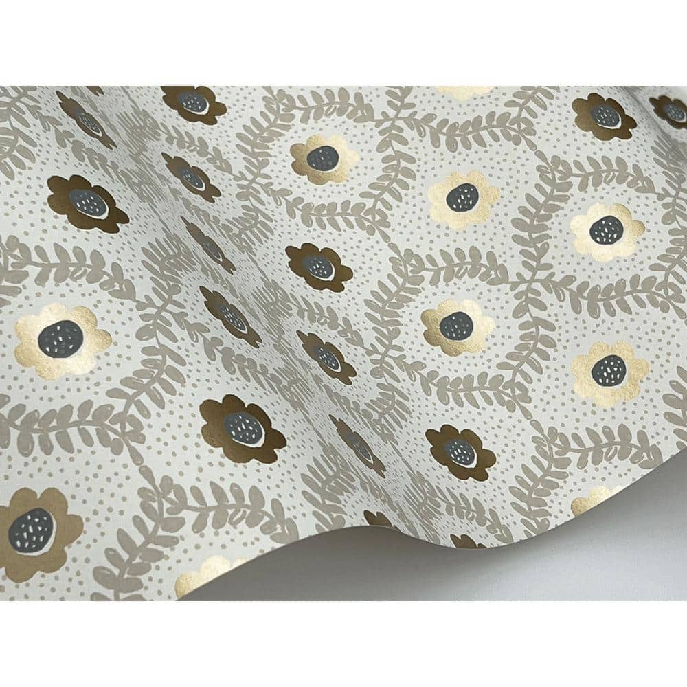 Emma Linen Floral Non-Pasted Washable Wallpaper