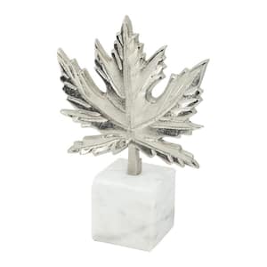 Silver, White Aluminum, Marble Sculpture