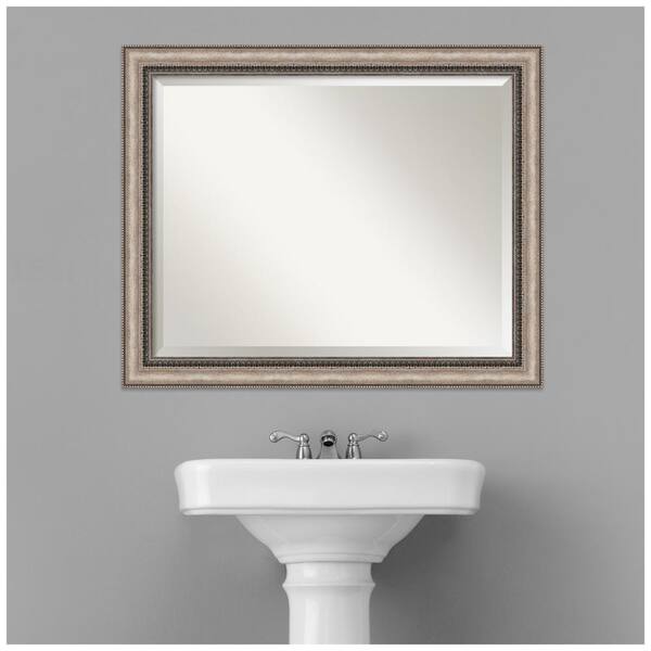 Amanti Art Lyla 32.25 in. x 26.25 in. Modern Silver